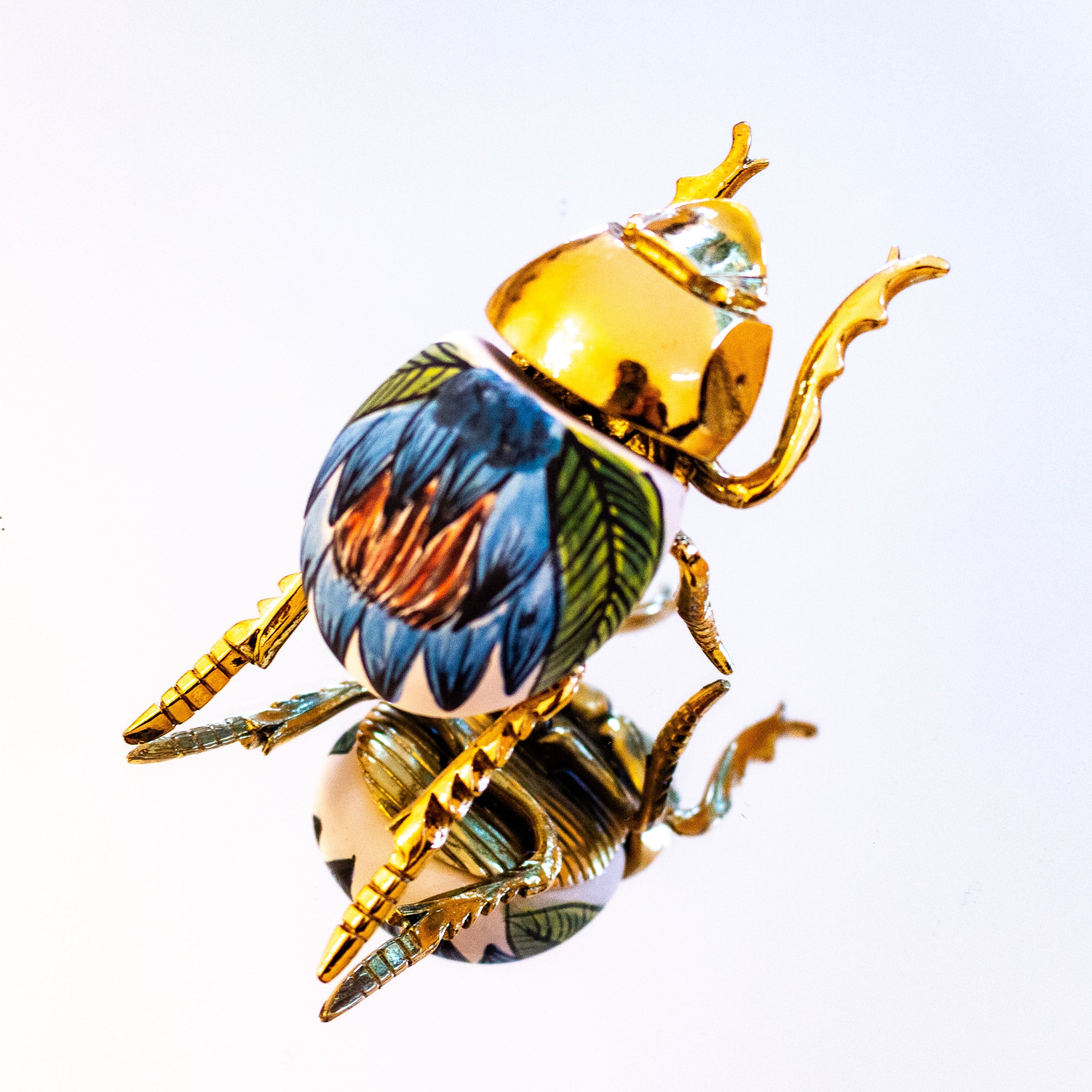Ceramic African Dung Beetle