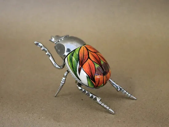 Ceramic African Dung Beetle