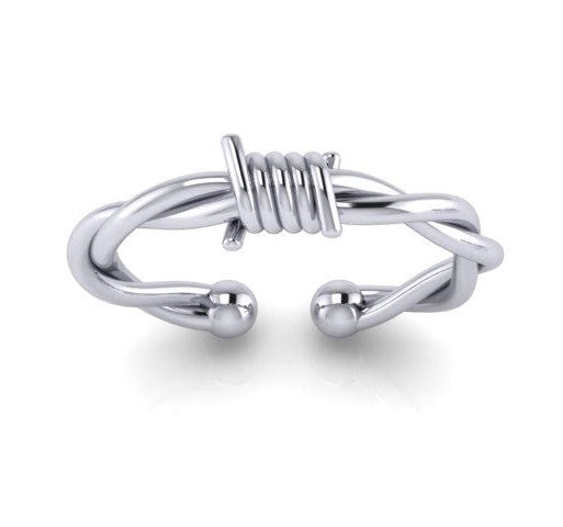 Freedom Barbed Wire Bangle Silver