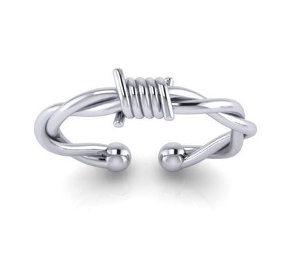 Freedom Barbed Wire Bangle Silver